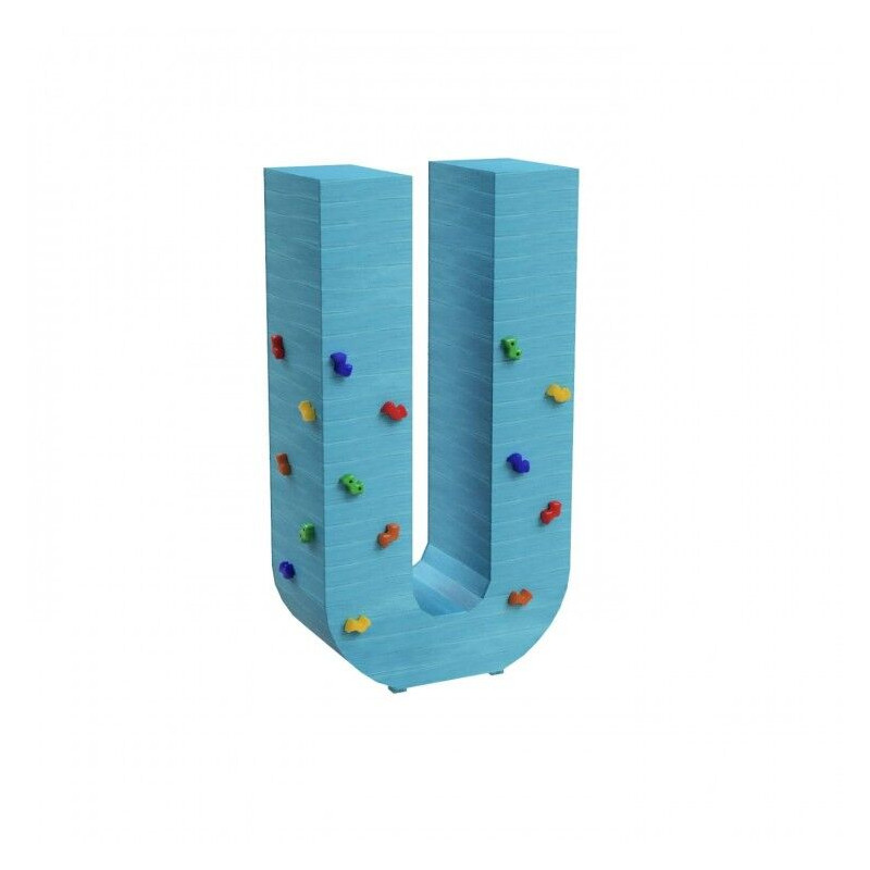 Letras Gigantes Masgames ALPHAPLAY con piedras de escalar pintadas   Superficie de arena, tierra o césped
