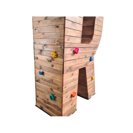 Letras Gigantes Masgames ALPHAPLAY con piedras de escalar pintadas   Superficie de arena, tierra o césped