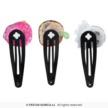 Set 3 Pinzas Pelo Halloween