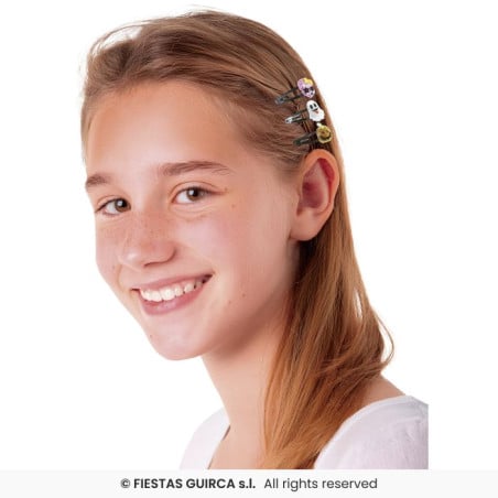 Set 3 Pinzas Pelo Halloween