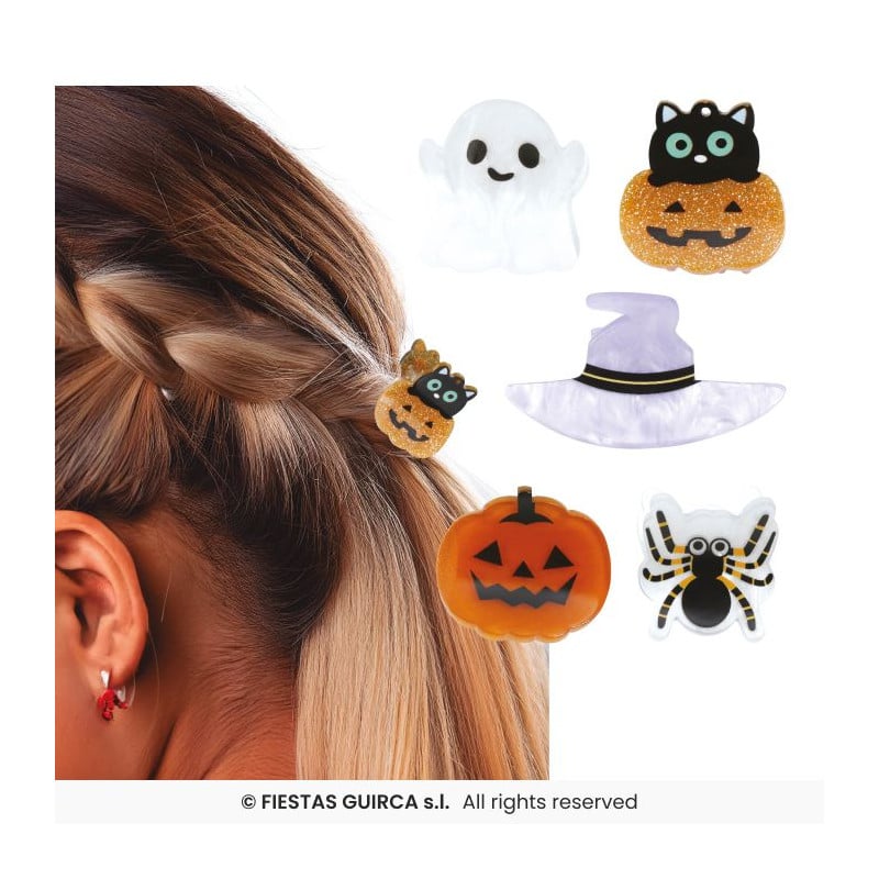 Set 5 Pinzas Halloween Surtidas