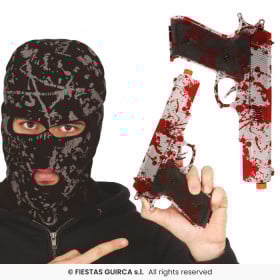 Pistola con Sangre 24 Cm