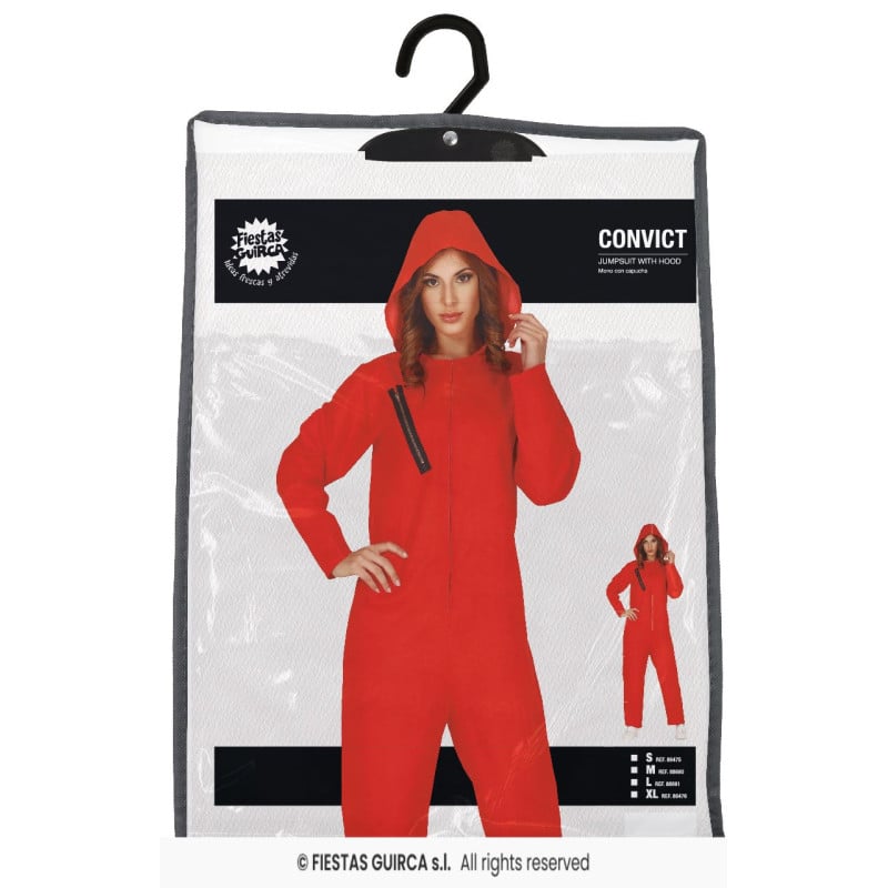 Disfraz Convicta Capucha Roja Talla L