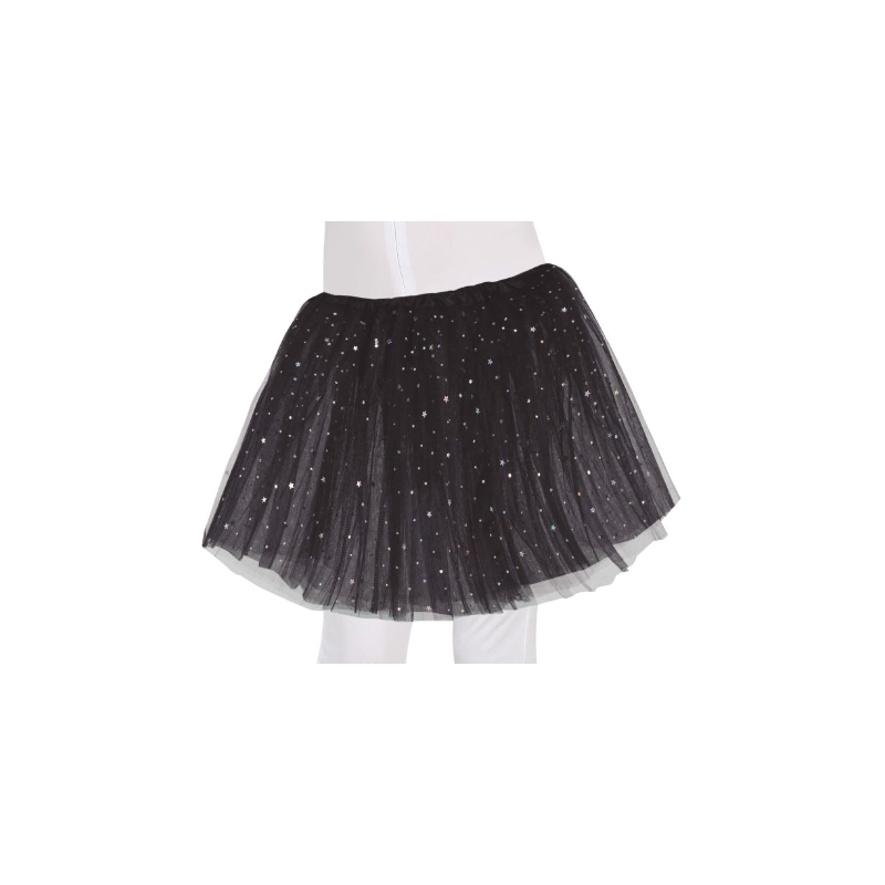Tutú Estrellas Negro Infantil