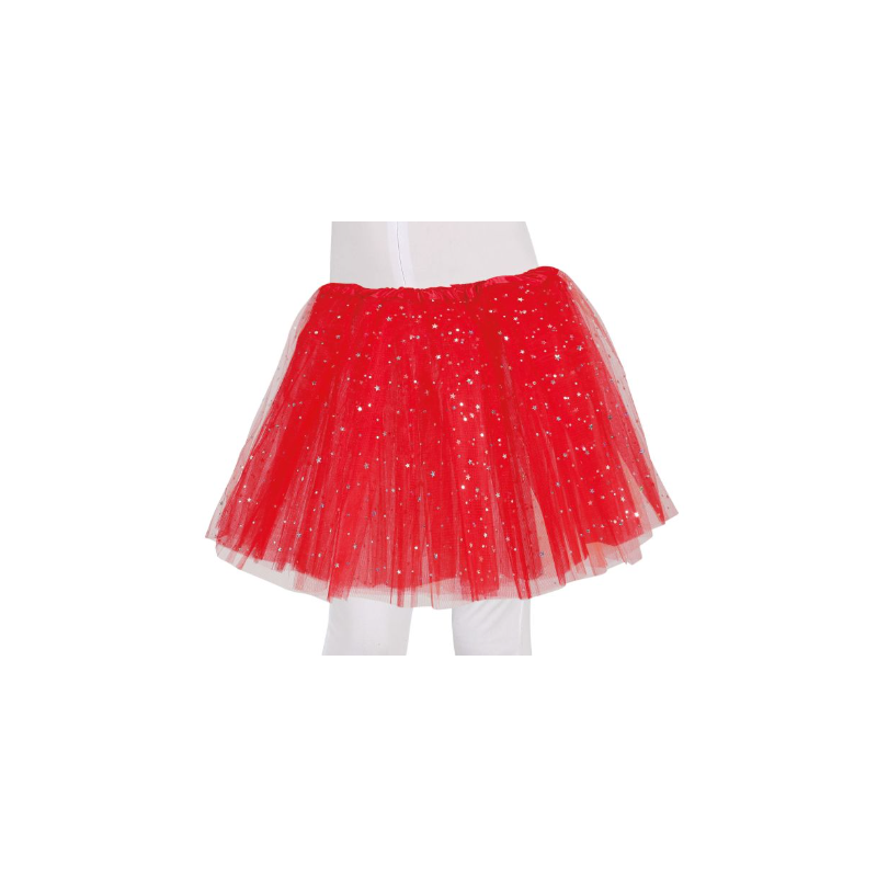 Tutú Estrellas Rojo Infantil