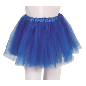 Tutú 30 Cm Azul Oscuro Infantil