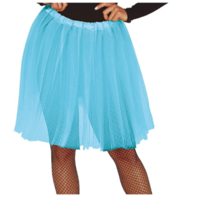 Tutú 60 Cm Azul Claro Adulto