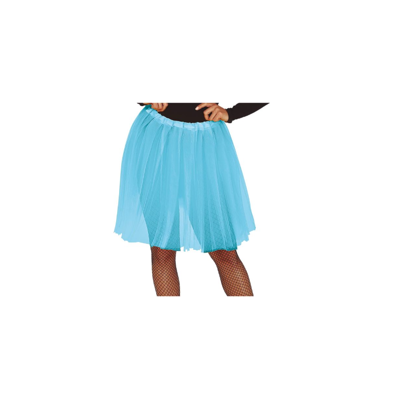 Tutu 60 Cm Azul Claro Adulto