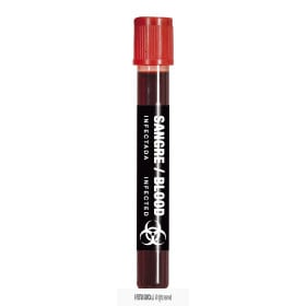 Tubo De Ensayo Sangre Decorativa 15ml