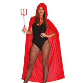 Capa Roja Terciopelo con Capucha