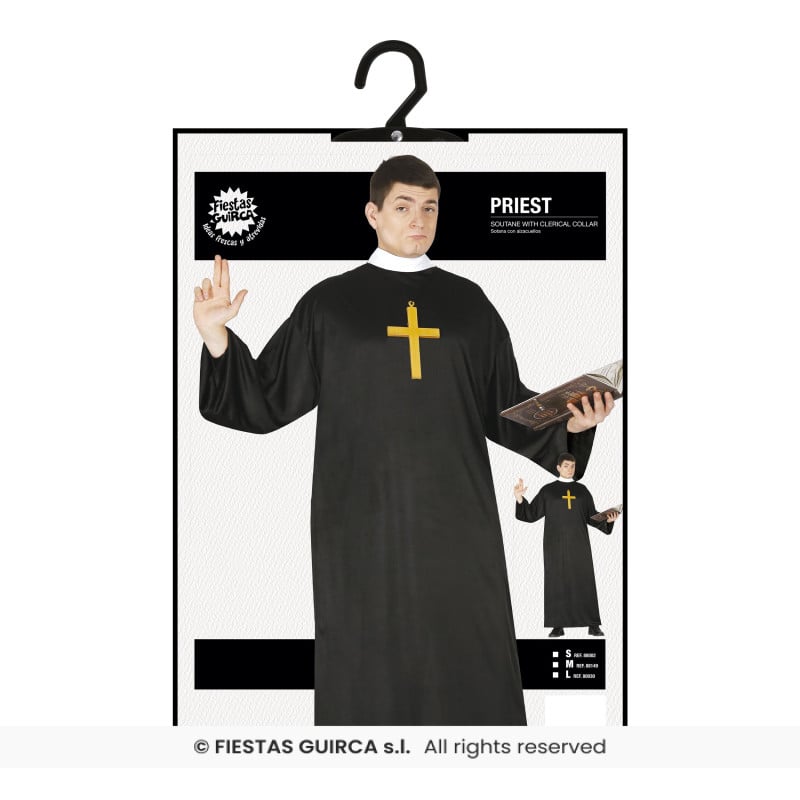 Disfraz Cura Adulto Talla S