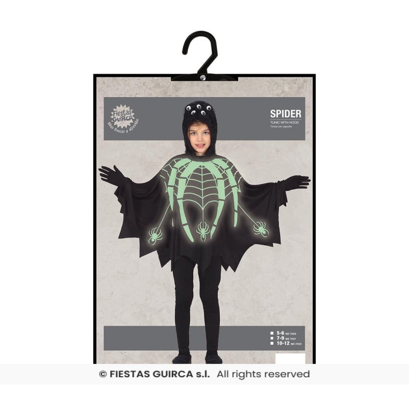 Disfraz Esqueleto Araña Talla 7-9 Años
