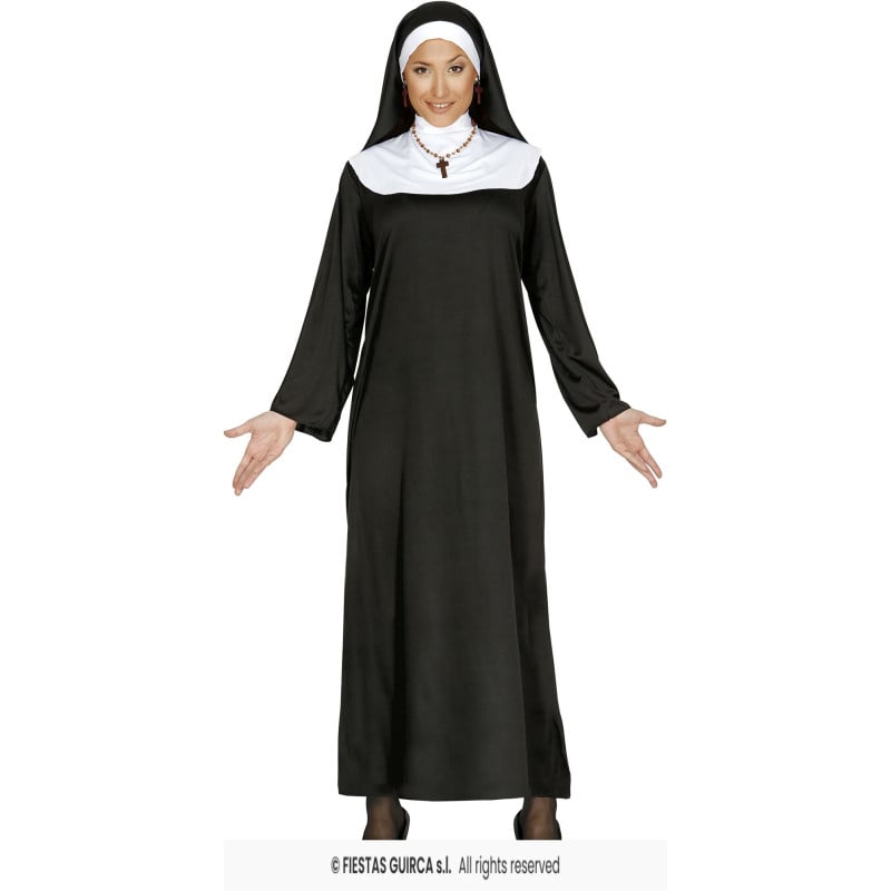 Disfraz Monja Del Convento Talla M De Fiestas Guirca