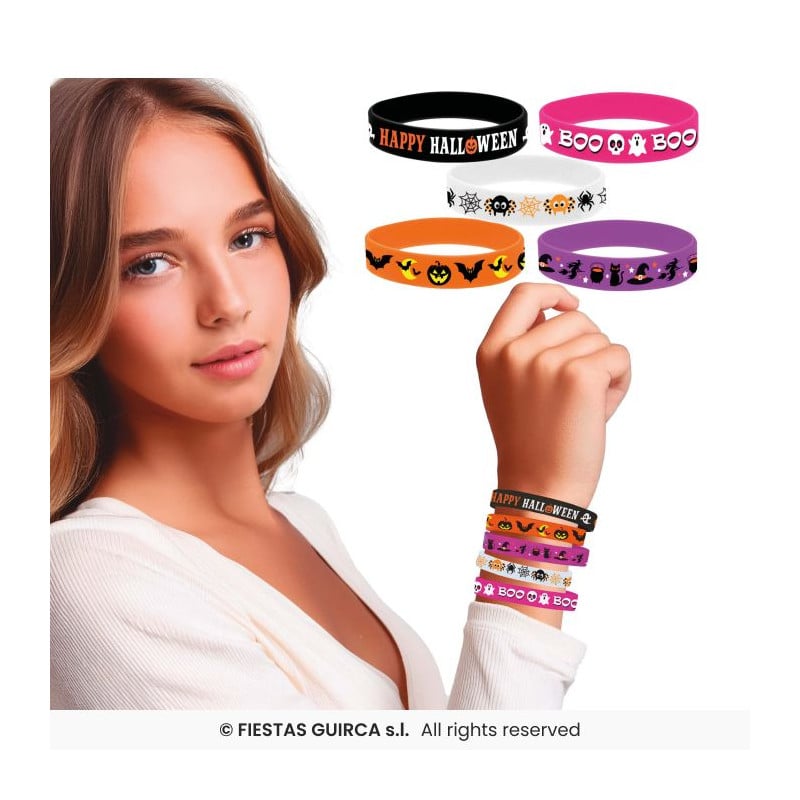 Pulseras De Halloween Silicona De Guirca