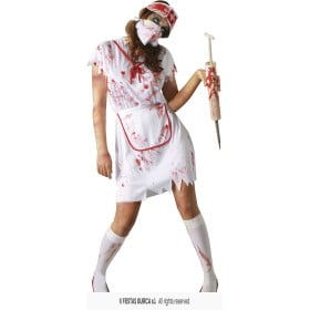 Disfraz Enfermera Del Apocalipsis Zombie Talla L