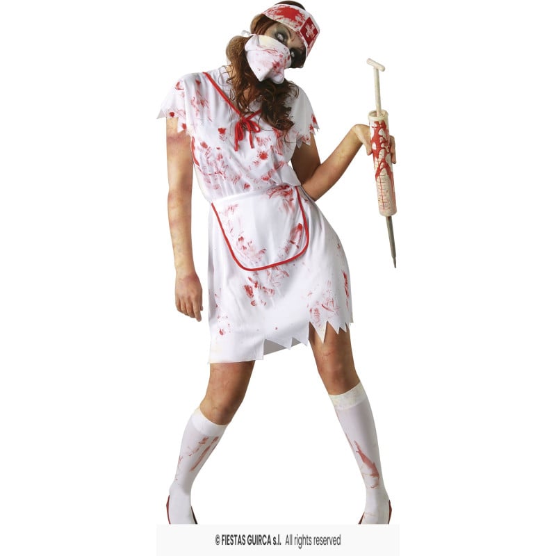 Disfraz Enfermera Del Apocalipsis Zombie Talla L