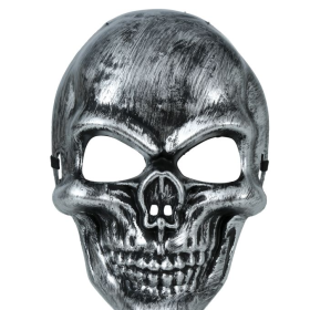 Máscara Calavera Plateada PVC