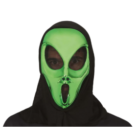 Máscara Alienígena Con Capucha PVC