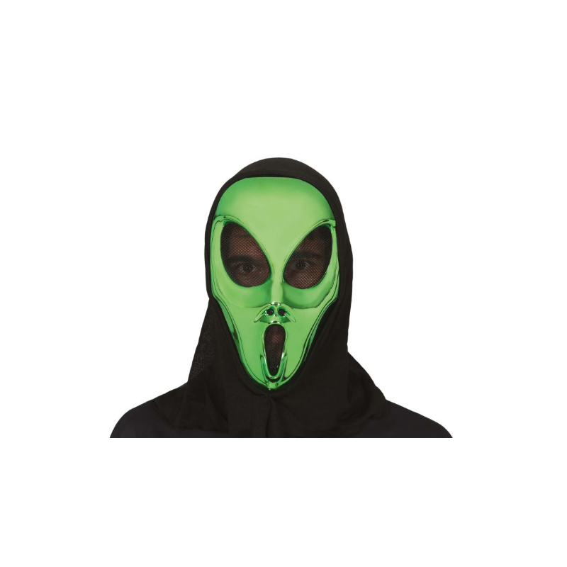 Máscara Alienígena Con Capucha PVC