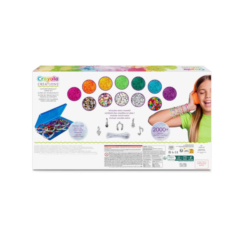 Crayola Creations Super Set Pulseras Conciertos