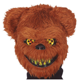 Máscara Oso Terror Con Pelo
