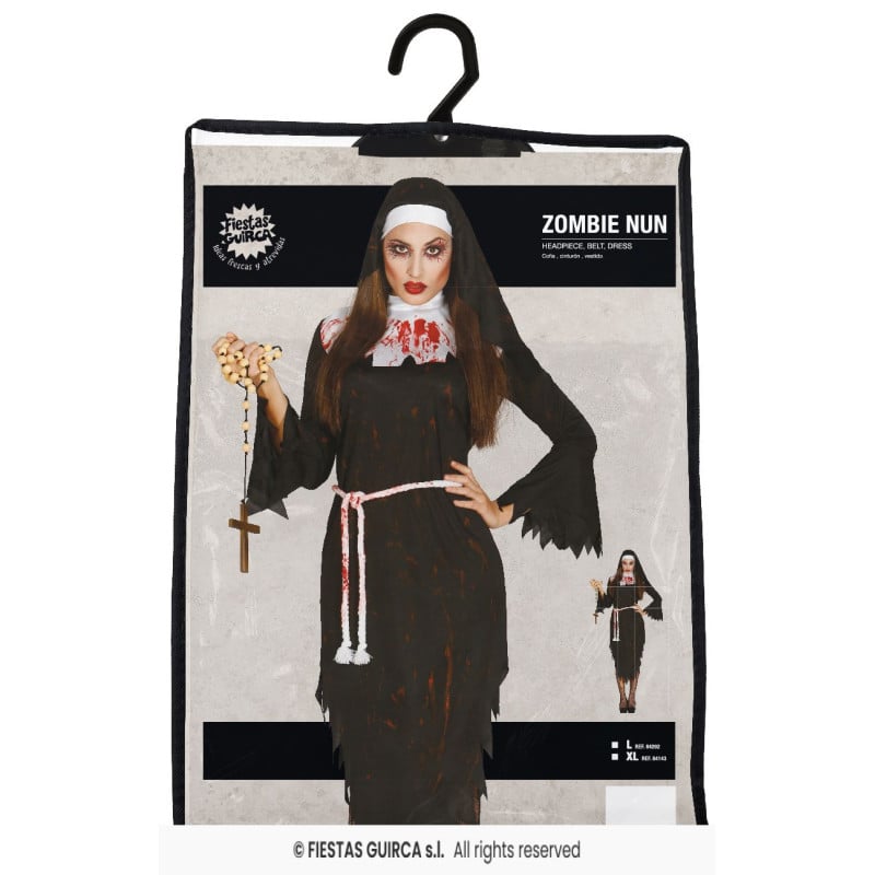 Disfraz Monja Zombie Adulta L 42-44