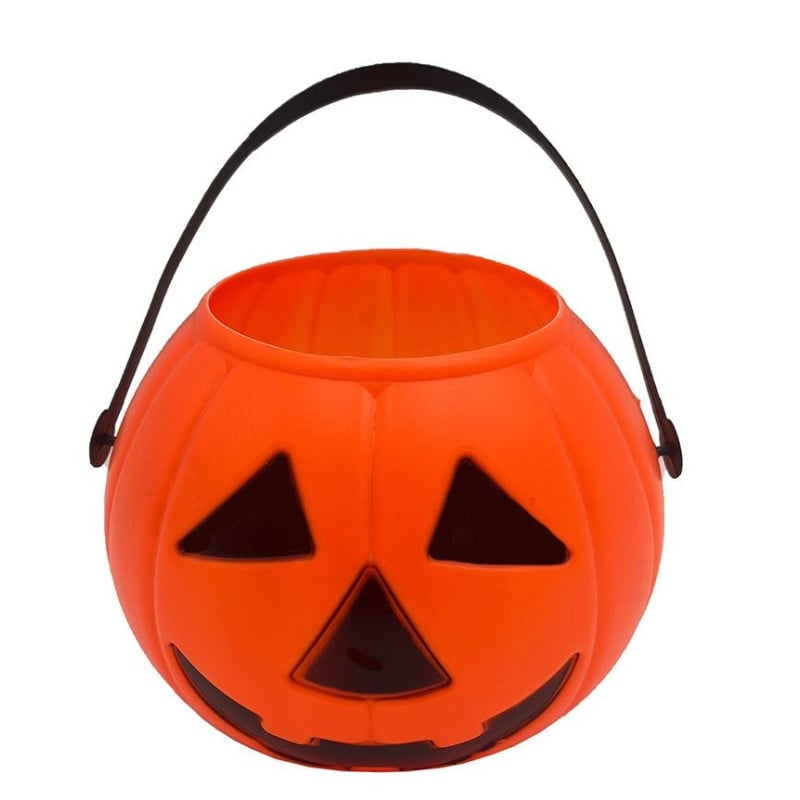 Calabaza Cubo Naranja 15 Cm