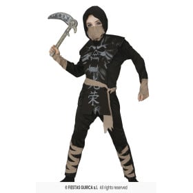 Disfraz Ninja Fantasma Talla 7-9 Años De Fiestas Guirca