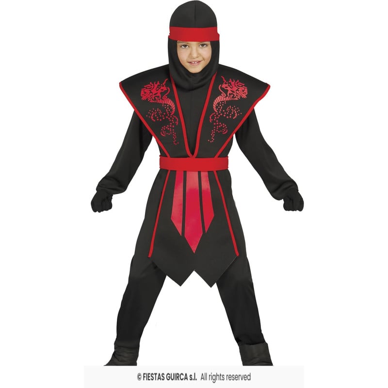 Disfraz Ninja Legendario Talla 5-6 Años De Fiestas Guirca