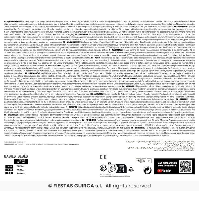 Disfraz Murciélago Bebé 18-24 Meses