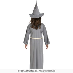 Disfraz Infantil Mago Gris 10-12 Años 2
