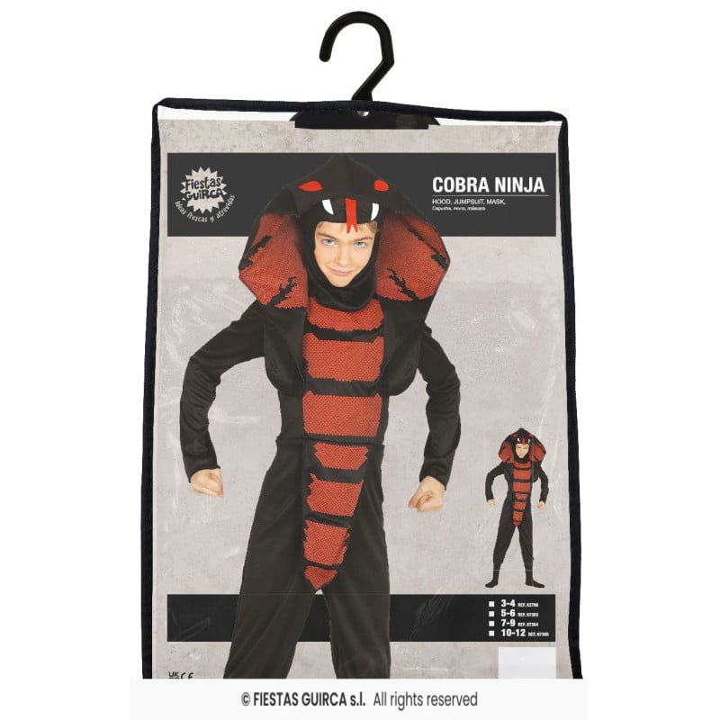 Disfraz Infantil Cobra Ninja 10-12 Años