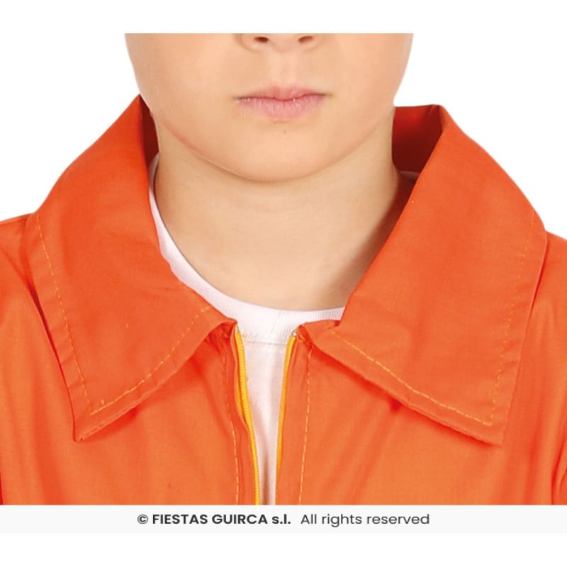Disfraz Infantil Presidiario Naranja 7-9 Años