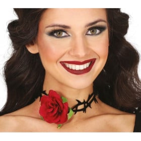 Gargantilla Rosa Con Pinchos