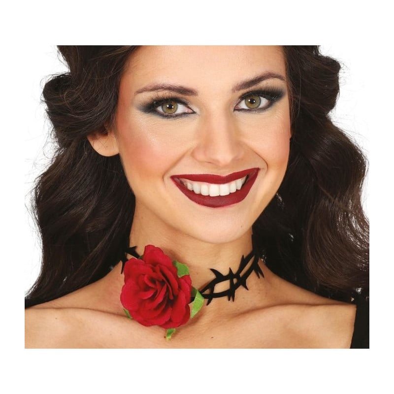 Gargantilla Rosa Con Pinchos