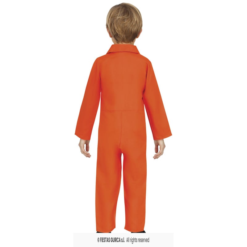 Disfraz Infantil Presidiario Naranja 7-9 Años
