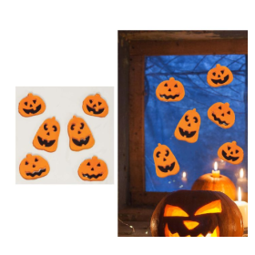 Decoración Gel Calabazas 20x20 Cm