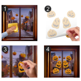 Decoración Gel Calabazas 20x20 Cm 2