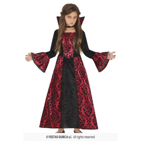 Disfraz Vampiresa Oscura Talla 10-12 Años De Fiestas Guirca