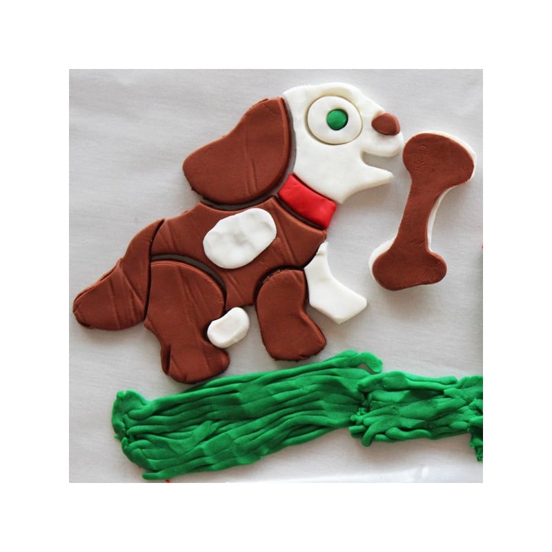 Set Plastilina Blanda en Estuche Perro