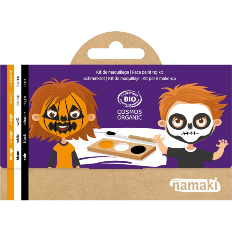 Namaki Kit Maquillaje Calabaza y Esqueleto