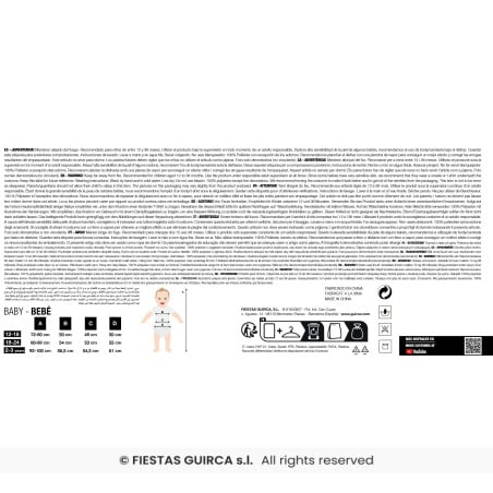 Disfraz Murciélaguito Travieso Bebé Talla 18-24 Meses