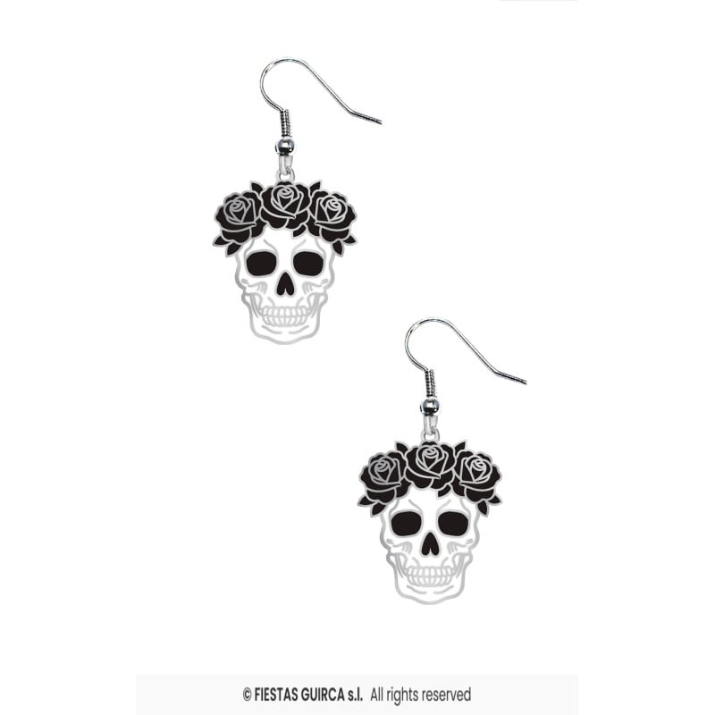 Pendientes Calavera Halloween De Fiestas Guirca