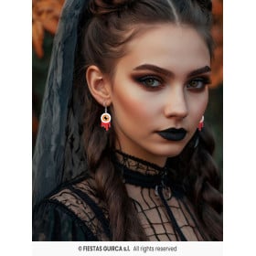 Pendientes Ojos De Terror Halloween De Fiestas Guirca 2