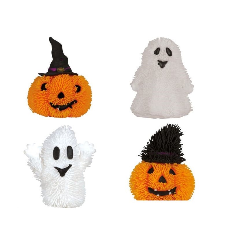 Muñeco Goma Con Luz Halloween Surtido