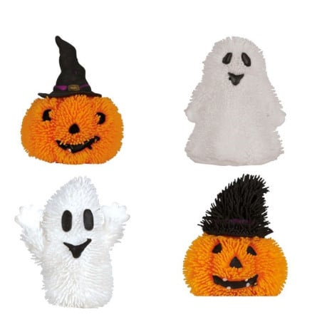 Muñeco Goma Con Luz Halloween Surtido