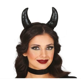 Diadema Cuernos Demonio Negro