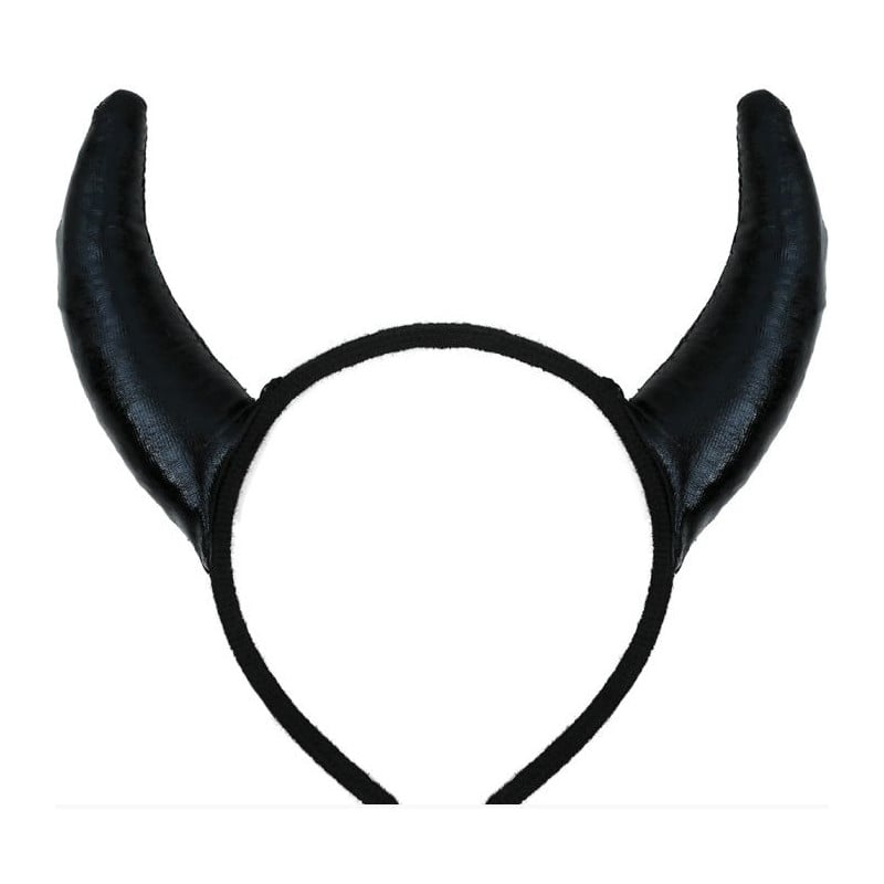 Diadema Cuernos Demonio Negro