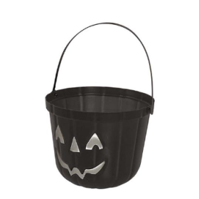 Cubo Calabaza 20 cm Negro
