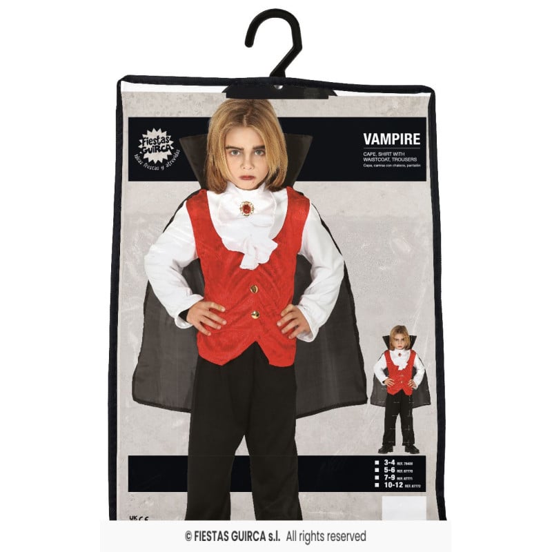 Disfraz Infantil Vampiro Clásico 10-12 Años